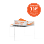 Banner for 10ft pop-up tent with frame