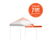 10ft printed awning with frame for pop-up tent