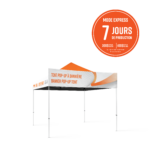 Bannière pour tente pop-up 10pi avec structure