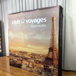 Velcro pop-up kiosk (straight and curved)