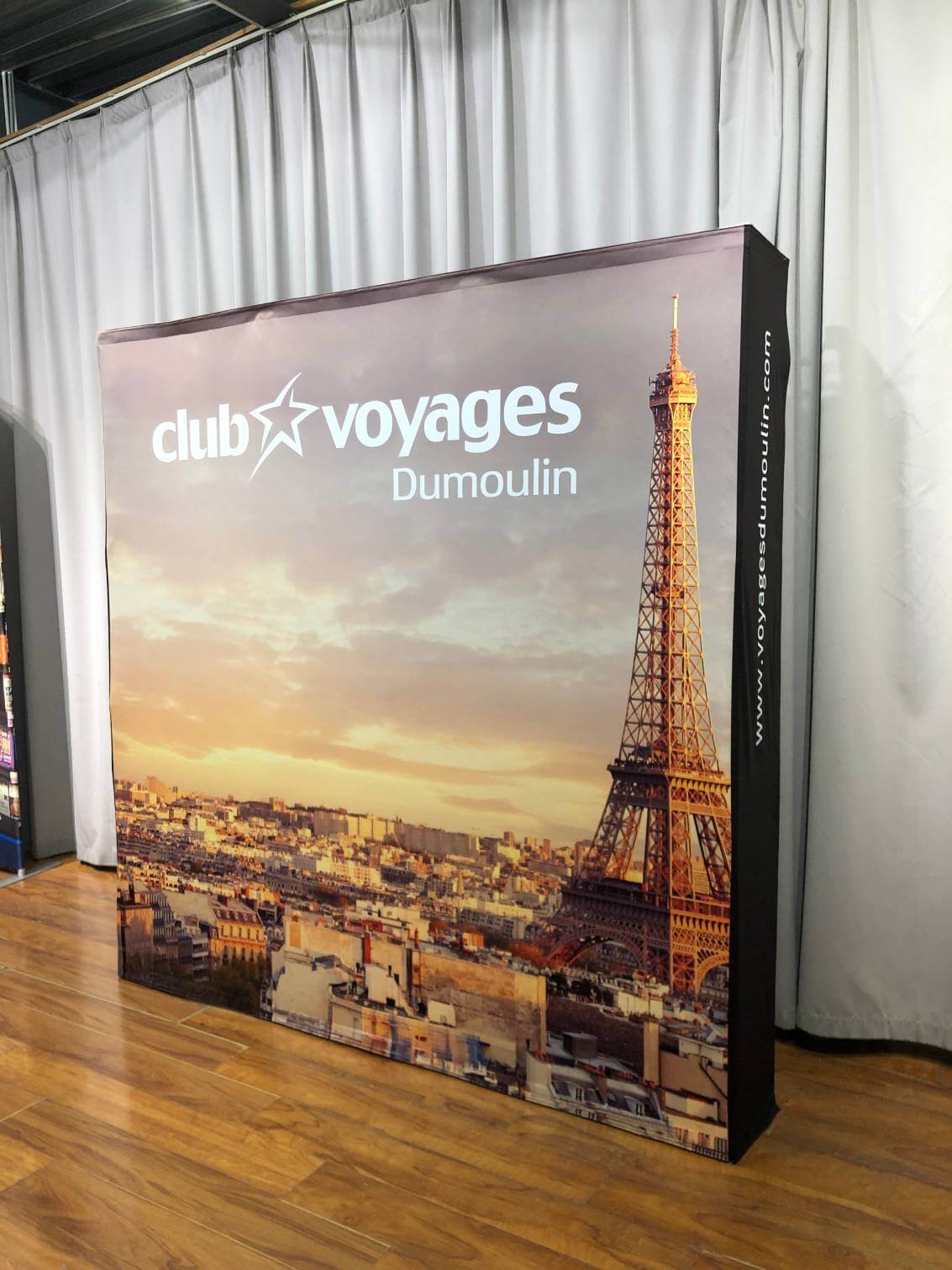 Velcro pop-up kiosk (straight and curved)