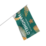 Handheld flag with stick