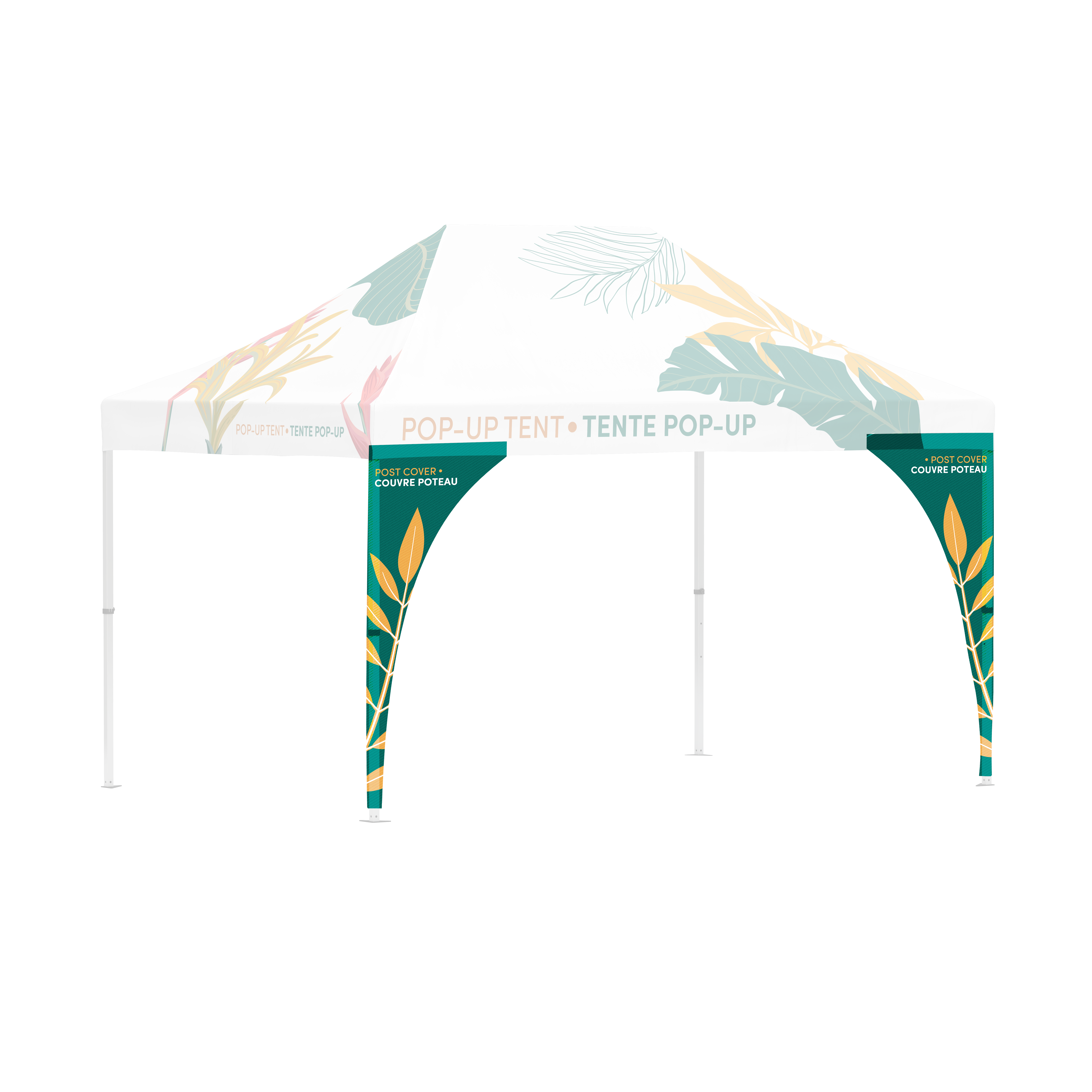 Pop-up tent pole cover