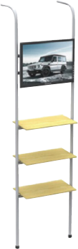 Velcro pop-up kiosk – Led light