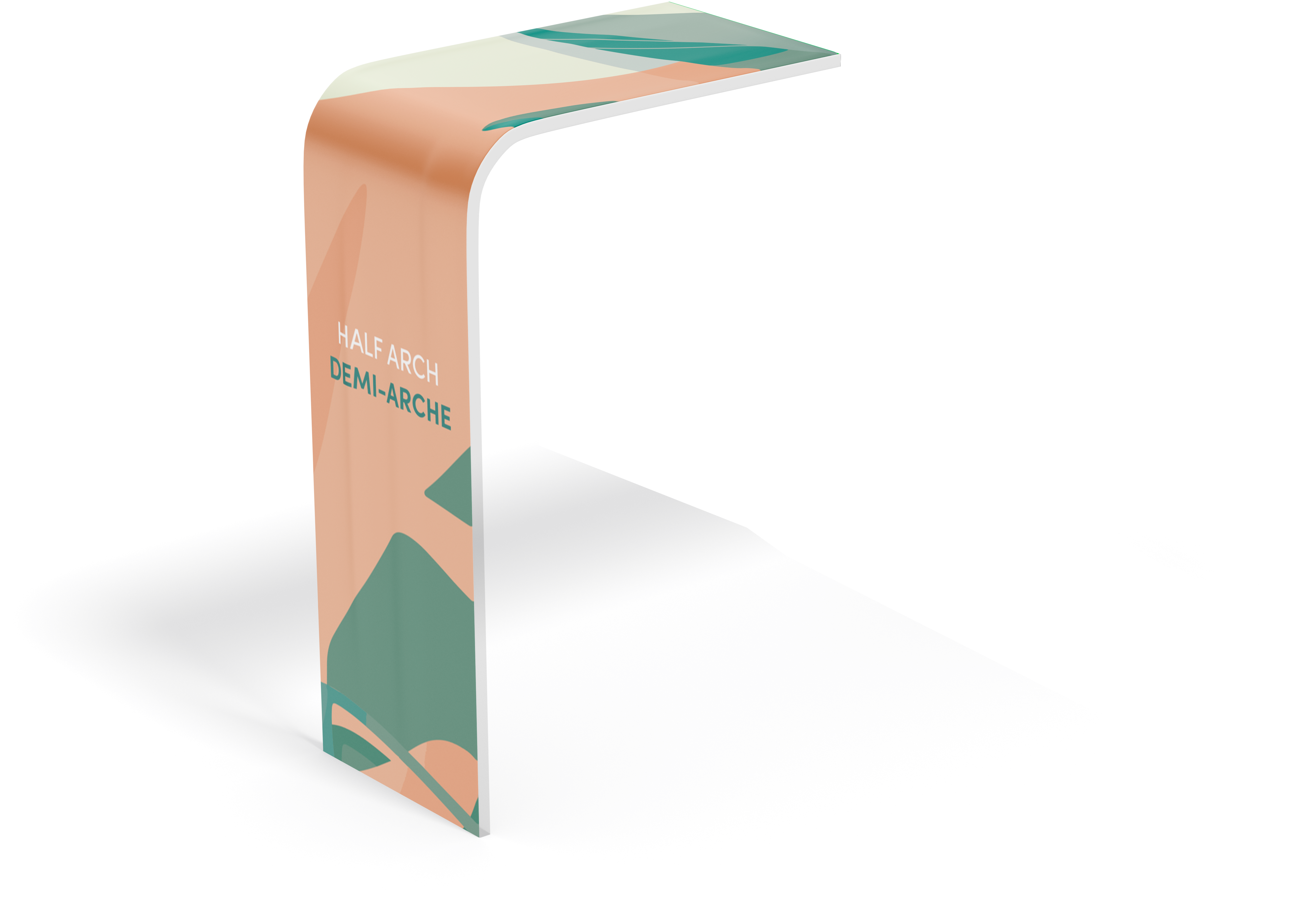 Arch and half-arch kiosk