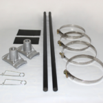 Set of poles for street banners