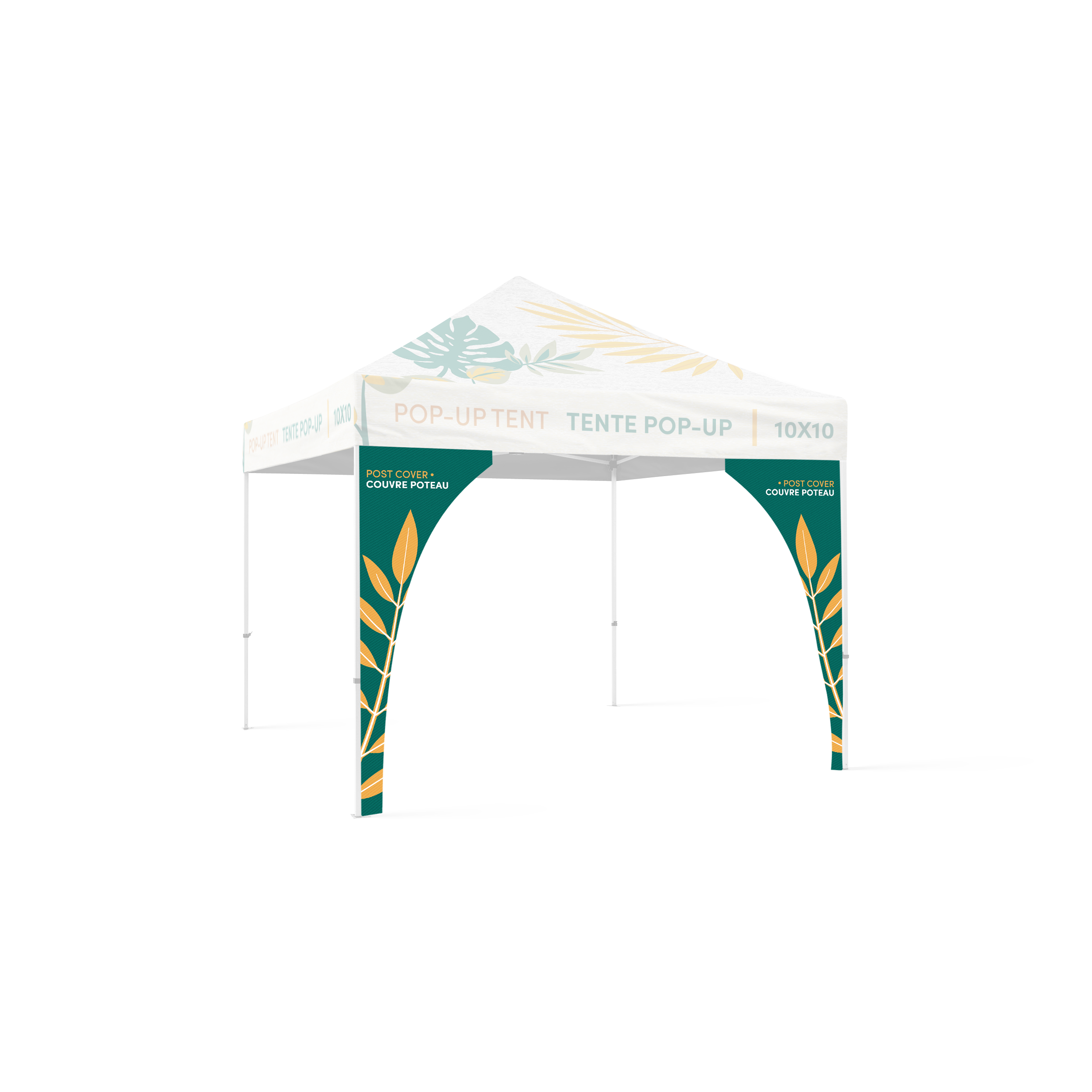 Pop-up tent pole cover