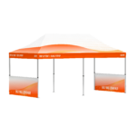 10 ft half wall (without pole – fabric only) printed pop-up tent