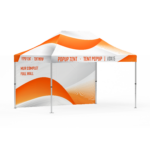 Murs imprimés pour tente pop-up