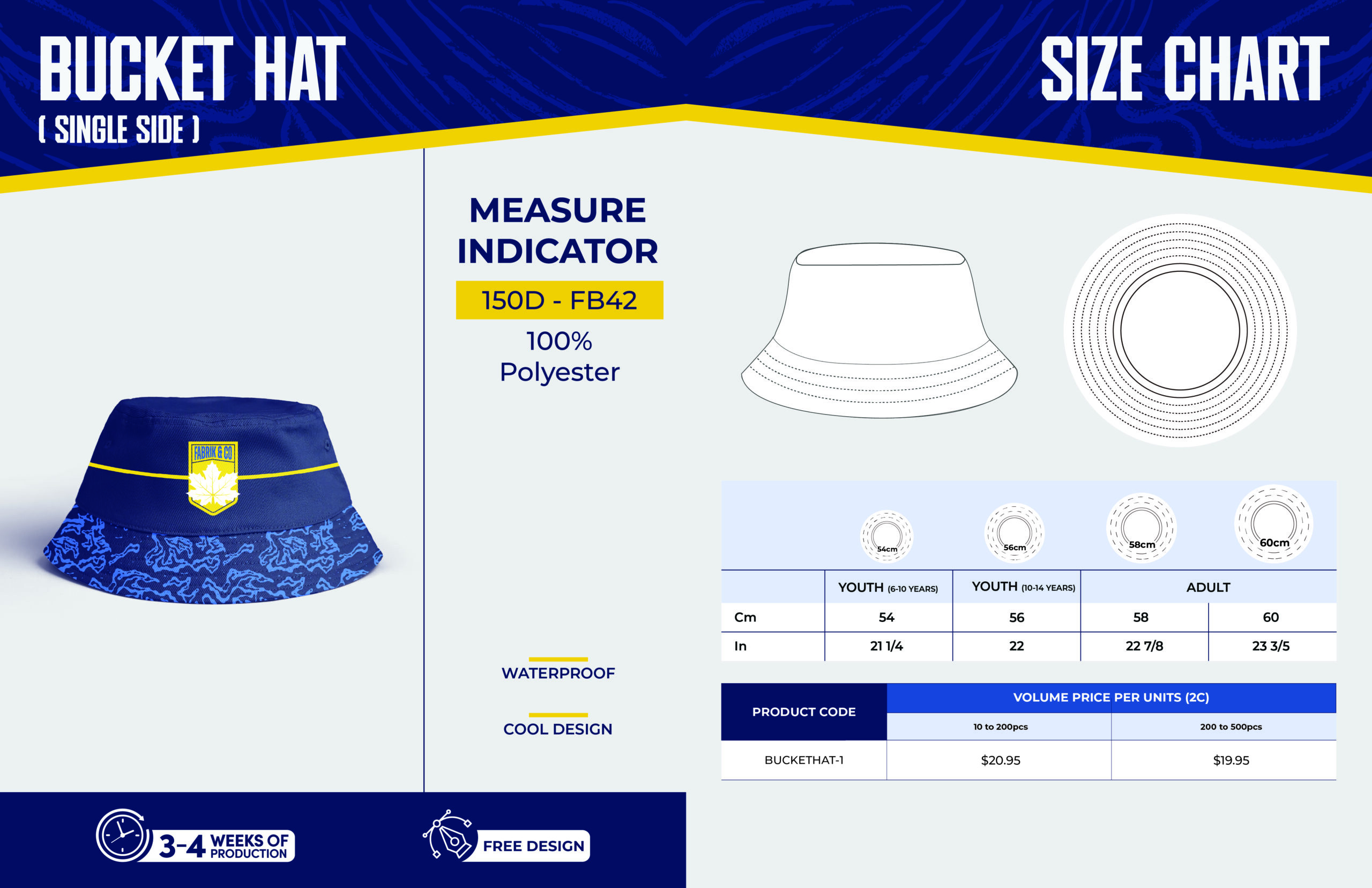 Bucket hat (Reversible)