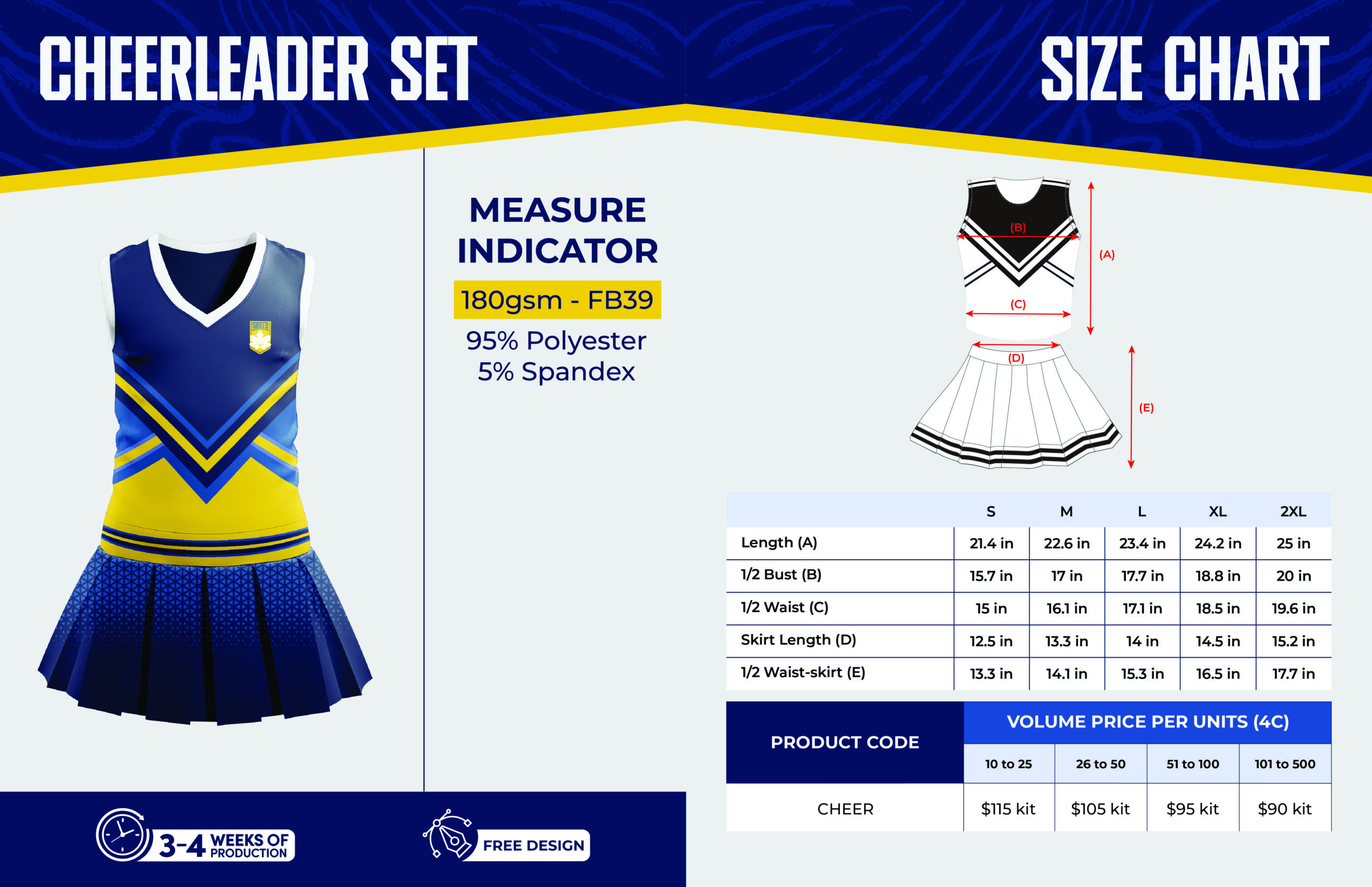 Cheerleading set