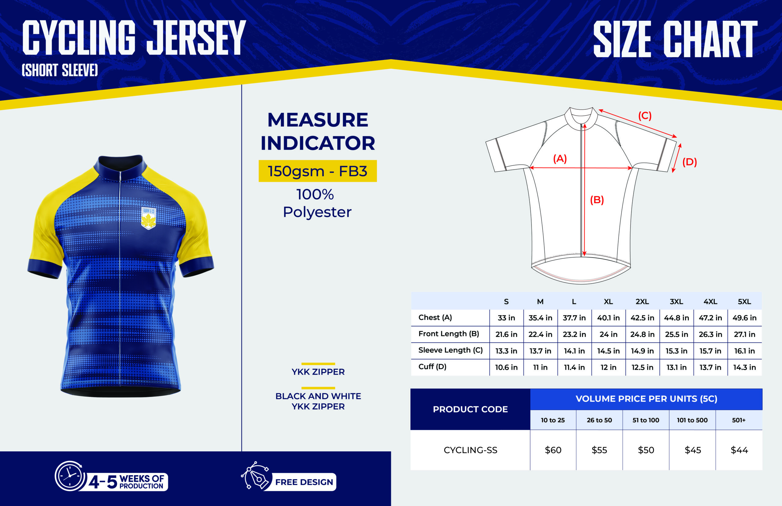 Cycling jersey (Short sleeve)