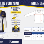 Chandail de volleyball (Femme Manches Longues)