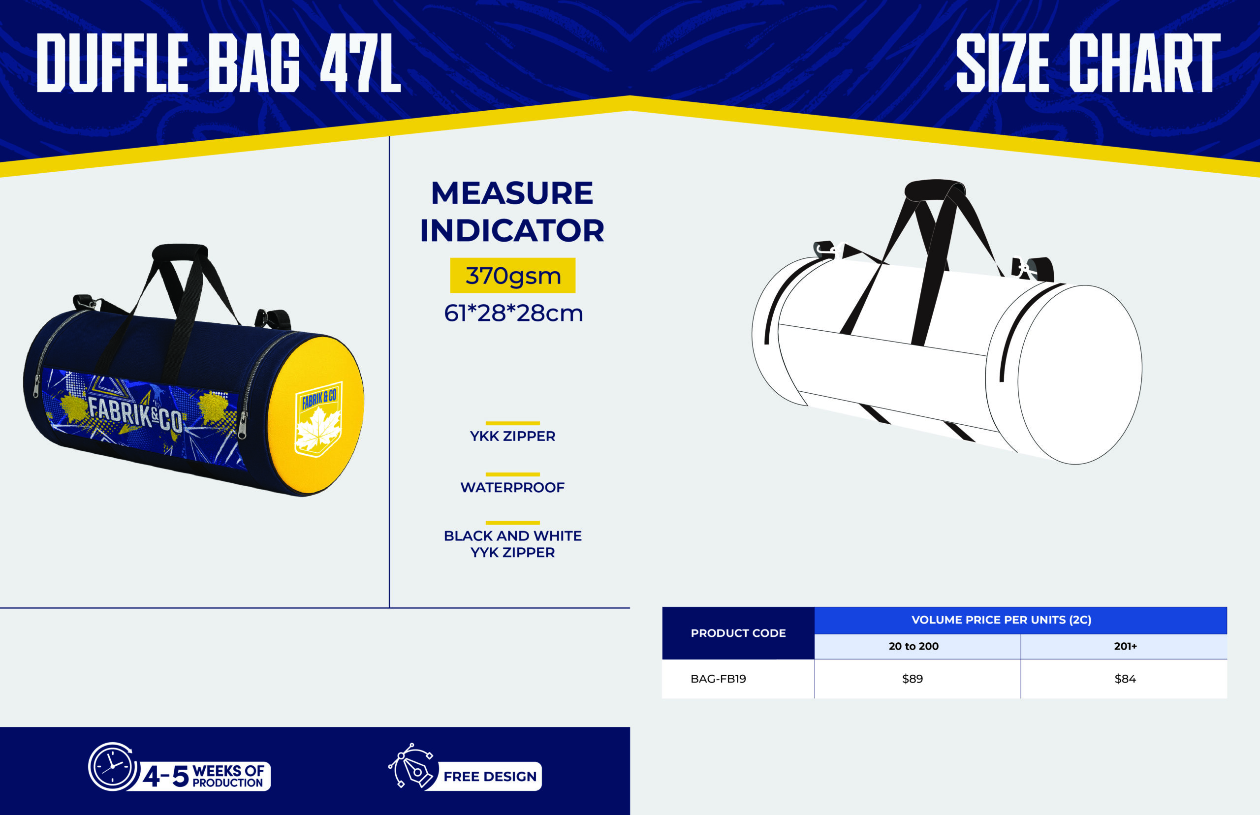 Duffle bag 47L