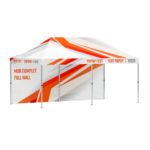 Murs imprimés pour tente pop-up