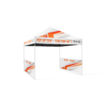 10 ft half wall (without pole – fabric only) printed pop-up tent