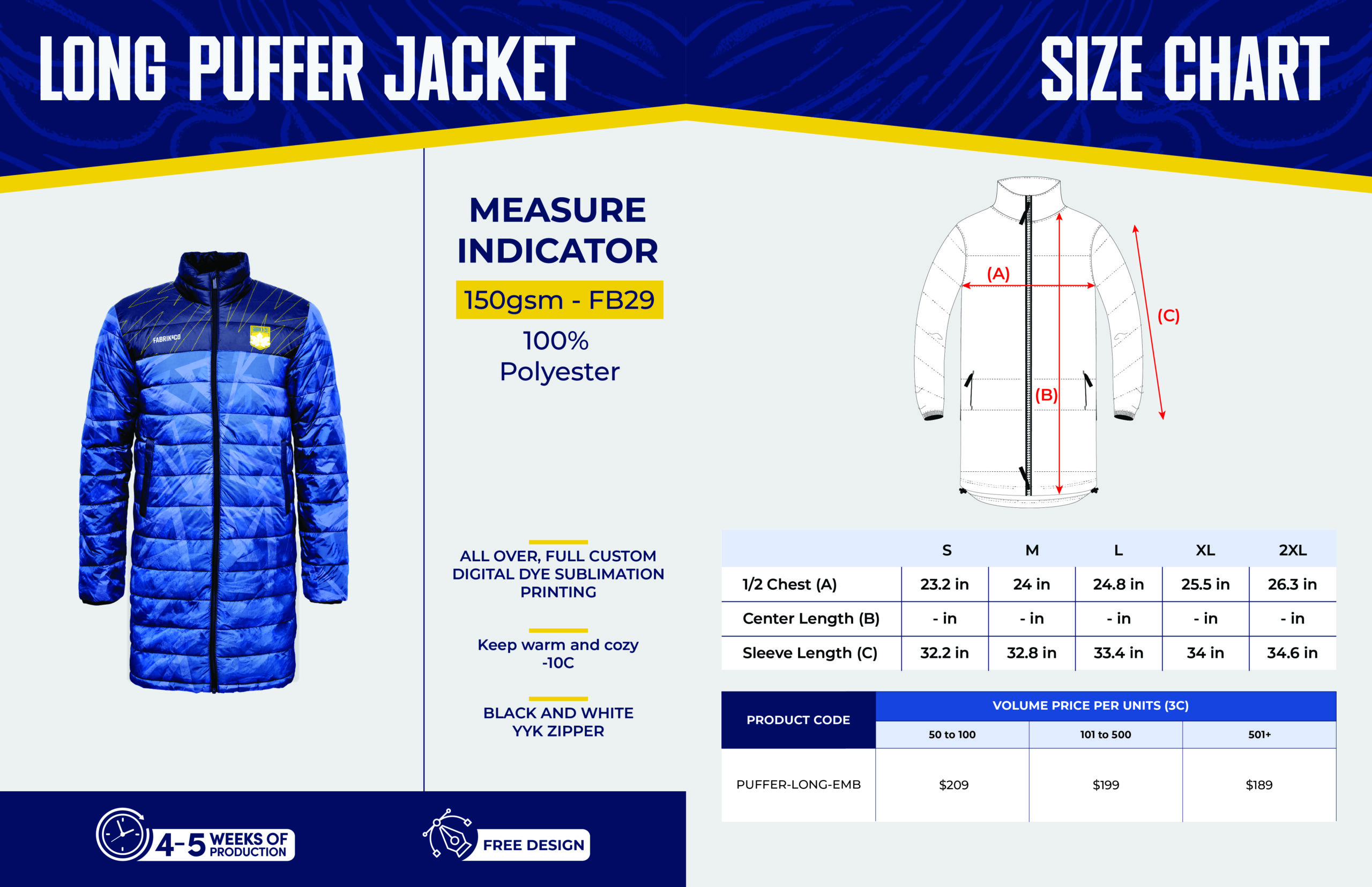 Long puffer jacket