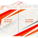 Murs imprimés pour tente pop-up