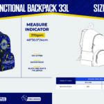 Multi functional backpack 33L
