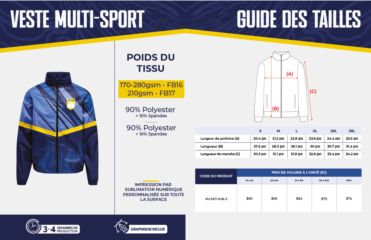 Veste multi-sport