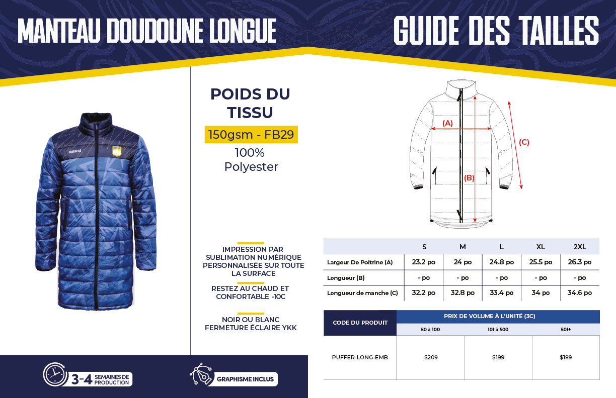 Manteau doudoune longue