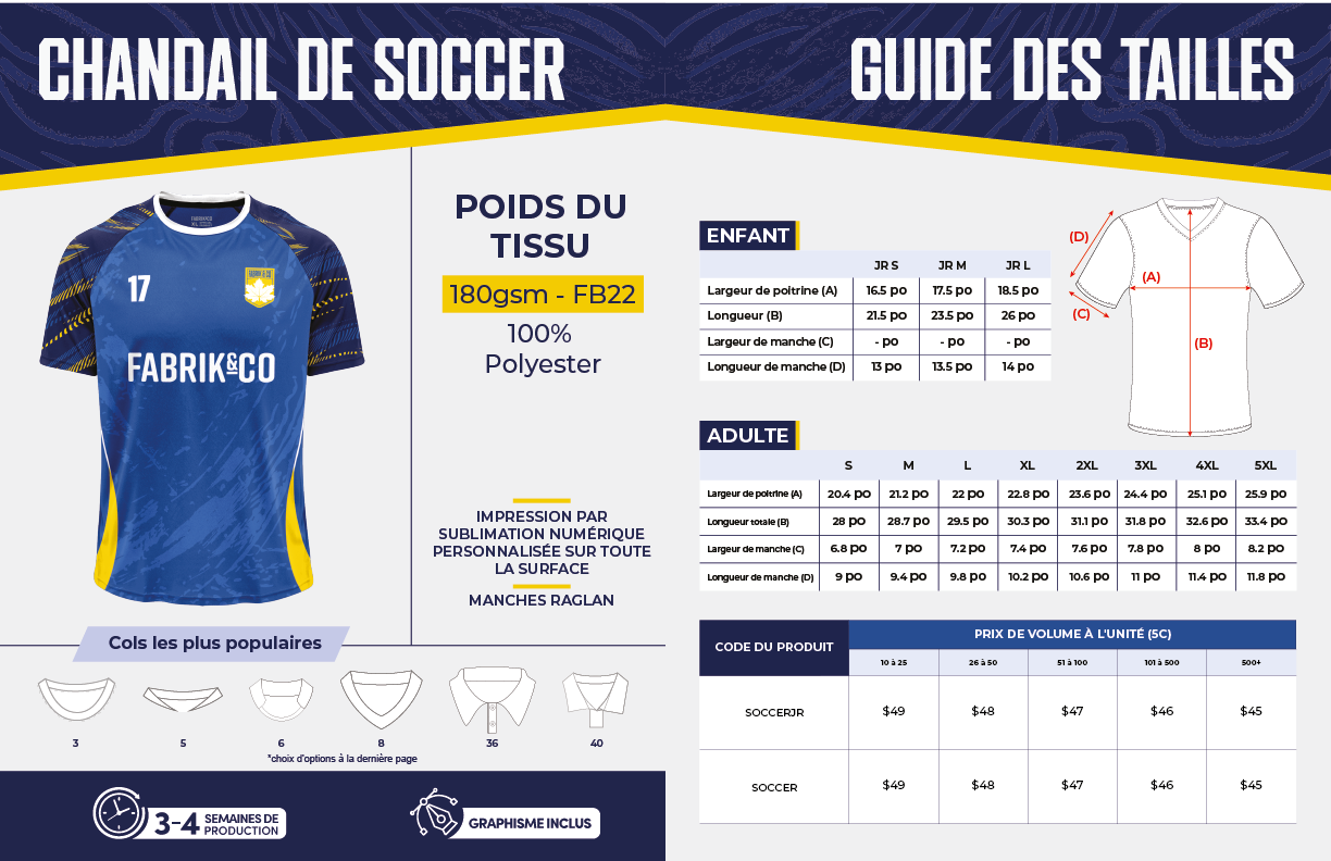Chandail de soccer