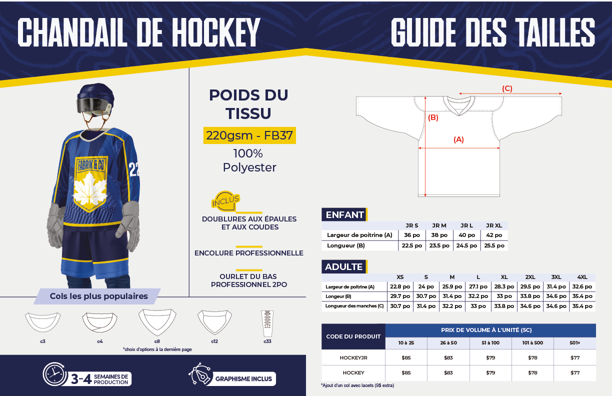 Chandail de Hockey – Junior