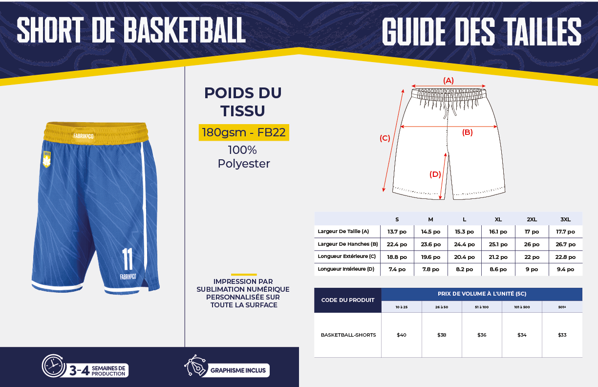 Short de basketball