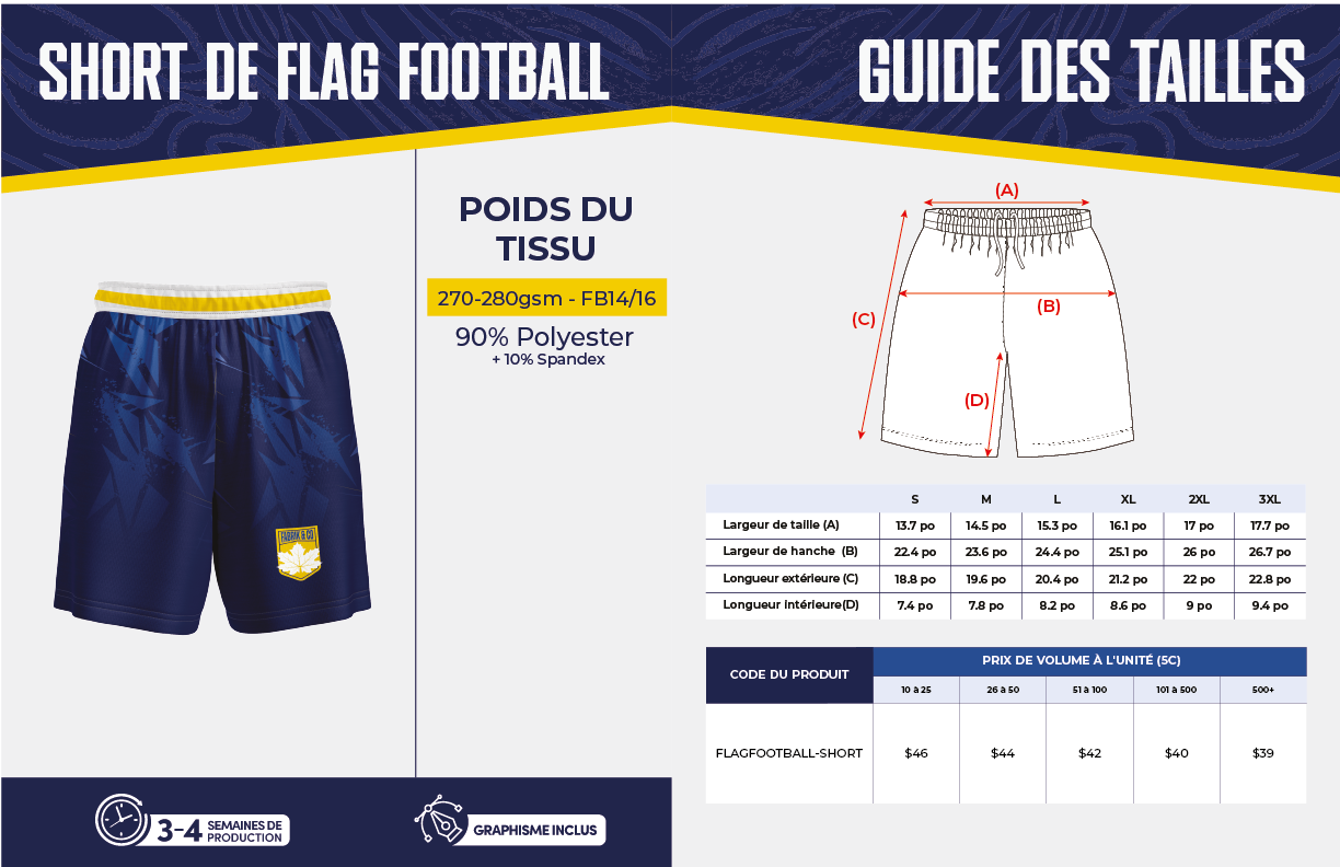 Short de flag football