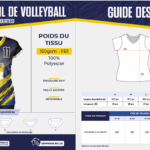 Chandail de volleyball (Femme Manches Courtes)