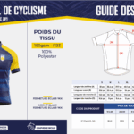 Chandail de cyclisme (Manches courtes avec zip)