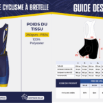 Maillot de cyclisme à bretelle