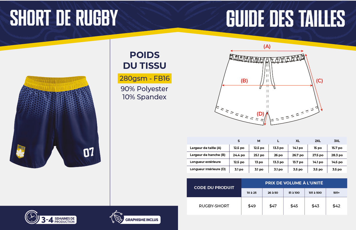 Short de rugby