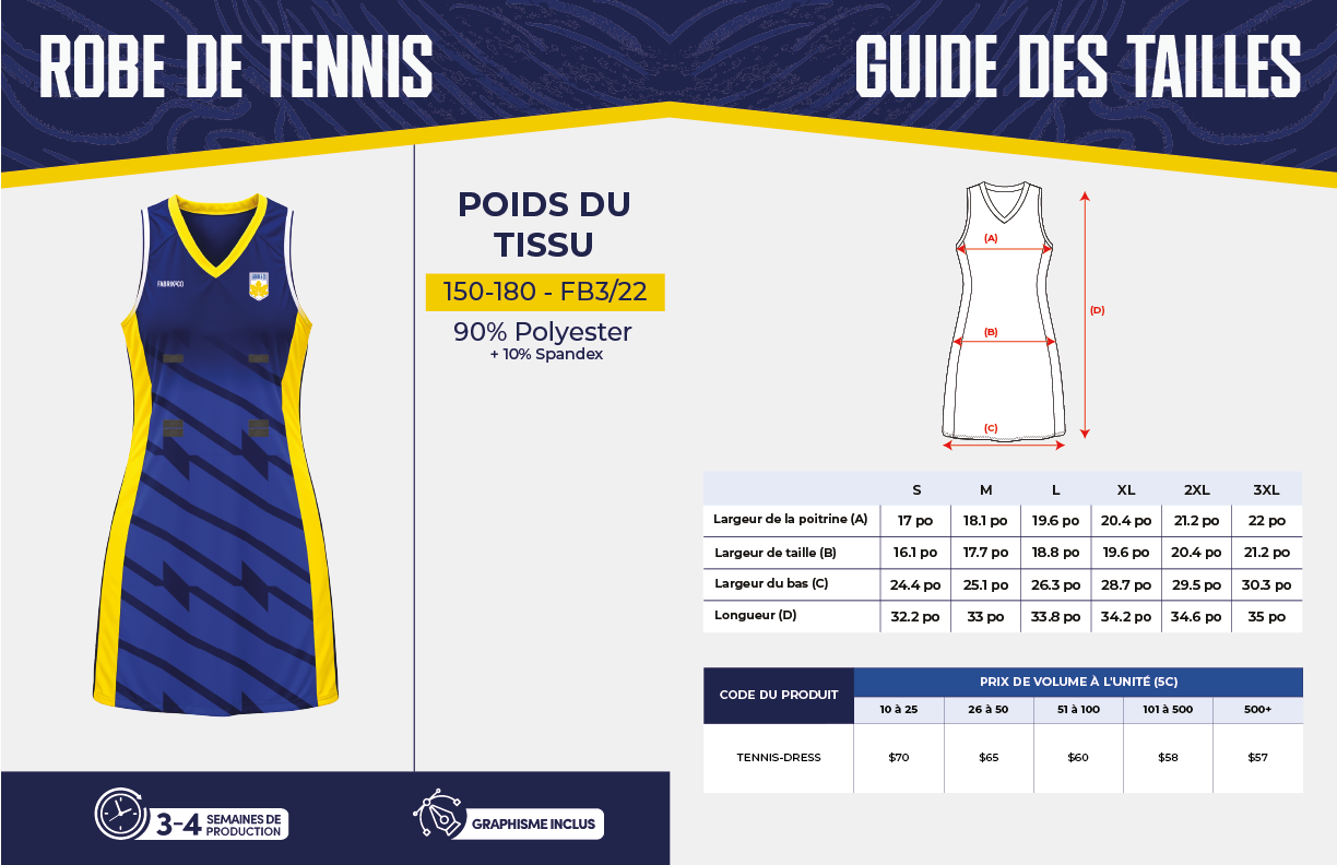 Robe de tennis