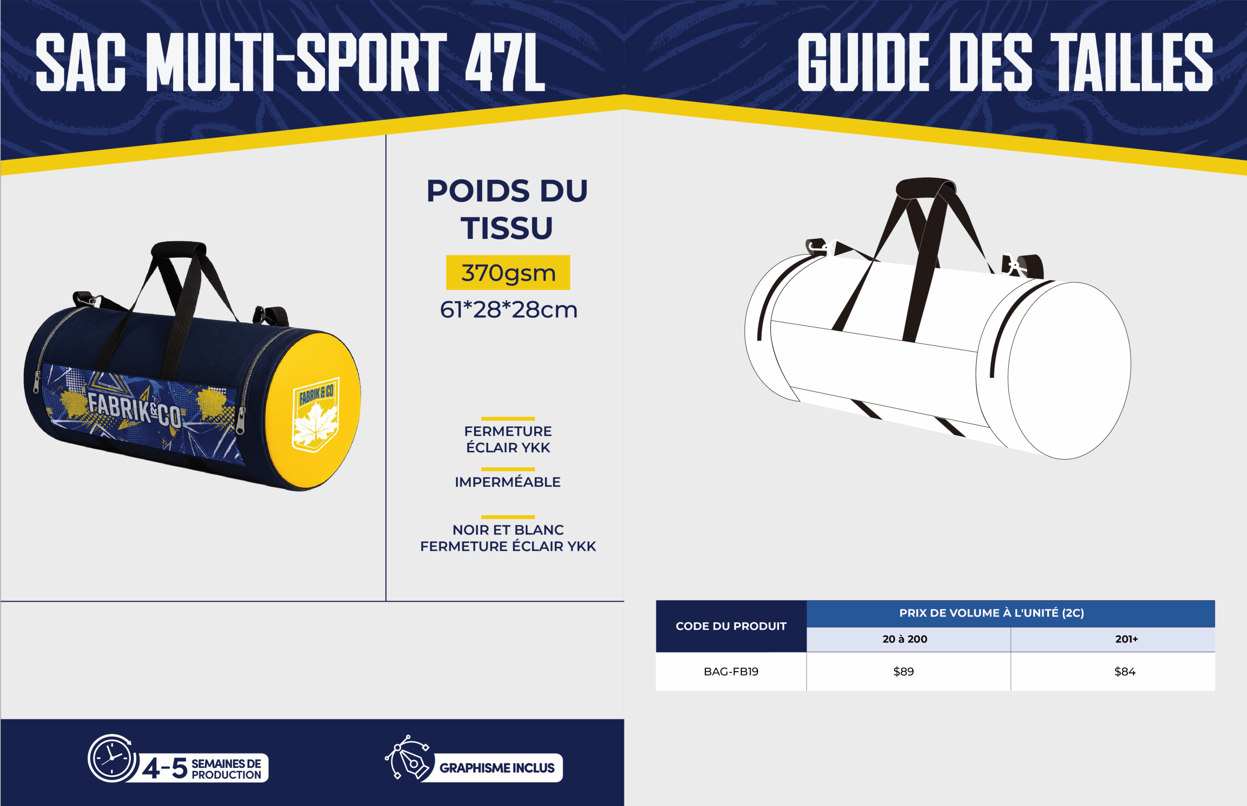 Sac multi-sport 47L