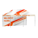 Mur et toit de tente pop-up recyclée- tissu seulement