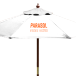 Screen Printed Parasol – 8 Sides